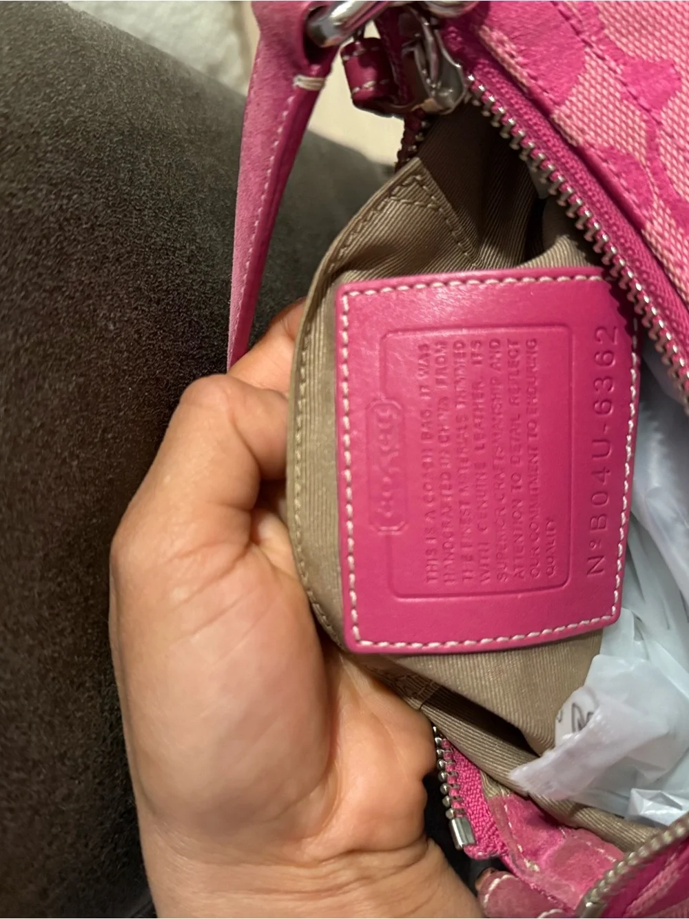 Coach rare Demi buckle hot pink